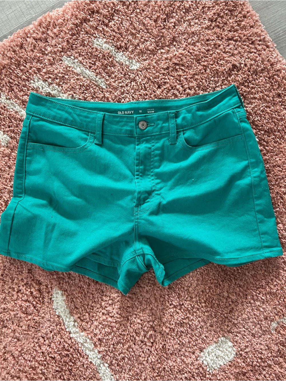 Old Navy Teal Women's Cotton Blend Shorts